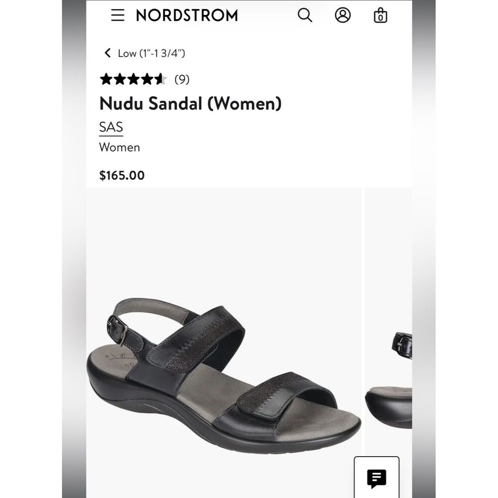SAS Black Women's Comfort Slingback Sandals Sz 9 Regular Width - Picture 15 of 16